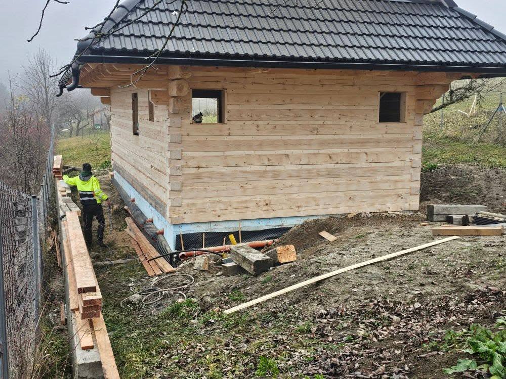 Zrubový skelet domu – foto 38